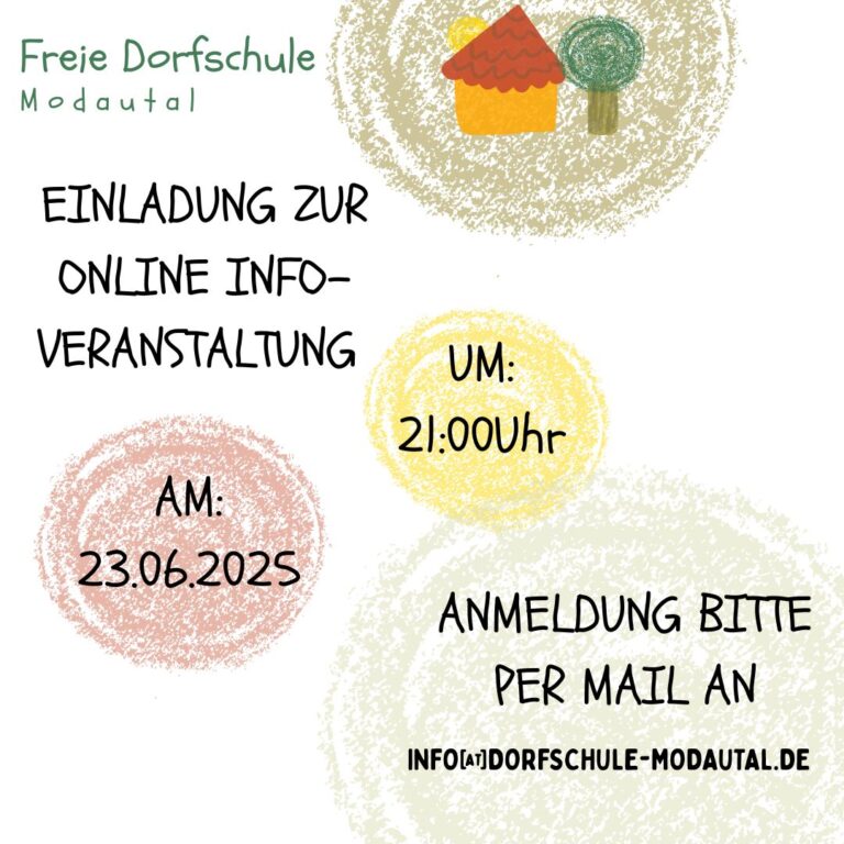 Einladung zur online Infoveranstaltung